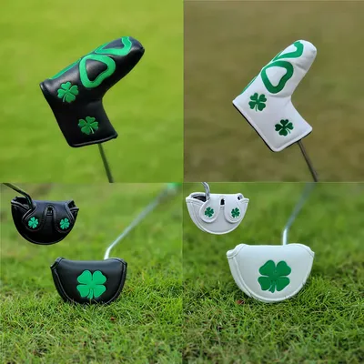1pcs Manget Golf Putter Cover PU Leather Blade Mallet Golf Mid Mallet Putter Club Head Cover Four
