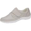 Klettschuh WALDLÄUFER "HENNI-Soft", Damen, Gr. 5 (38), silber (hellgrau, silberfarben), Nubukleder, Textil, sportlich, Schuhe, Komfortschuh, Schlupfschuh mit Klettverschuss, Weite H = sehr weit