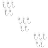Suction Cup Hooks 15 Pcs Bath Towel Wall Hanger No Punching Plastic Stainless Steel
