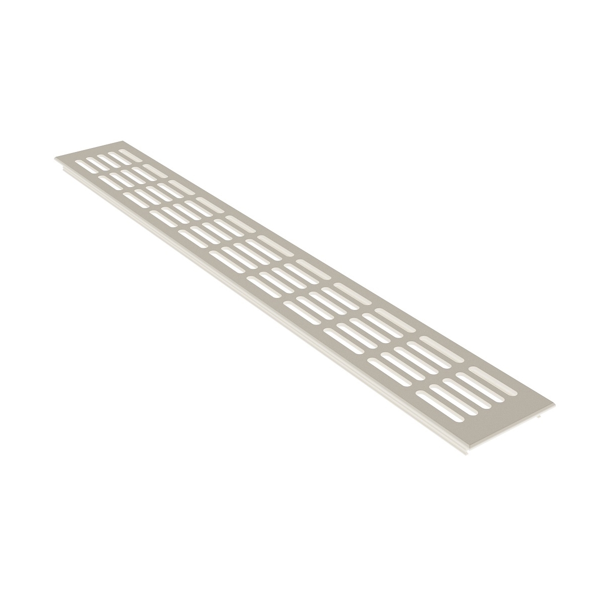 MS Beschläge Türgitter Weiß RAL9010 Breite 80mm x 600mm Lüftungsgitter Stegblech Ab- Zuluft Image