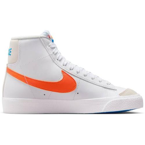 NIKE Lifestyle - Schuhe Kinder - Sneakers Blazer Mid 77 Kids (GS), Größe 38 in WHITE/TOTAL ORANGE-PHOTO BLUE-PHANT