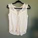 American Eagle Outfitters Tops | American Eagle Aeo Boho Chic White Sleeveless Crochet Lace Front Top, Medium | Color: White | Size: M