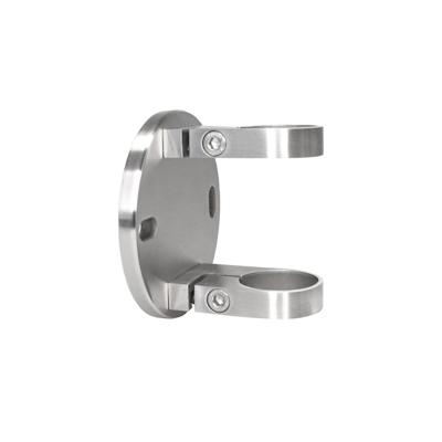 PRIOstahl Wandanker für Rundrohre Ø 42,4mm Pfostenhalter Rohrhalter Geländer aus Edelstahl V2A Image