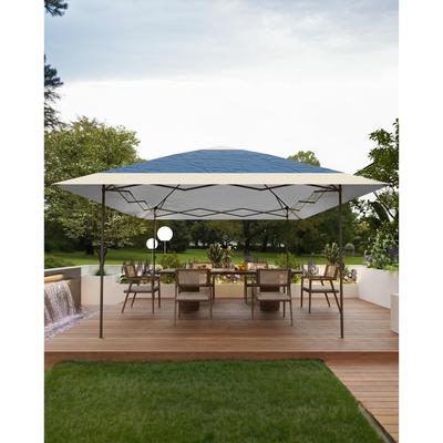 12x12 Pop Up Gazebo Outdoor Canopy Shelter with 4 Stanbags