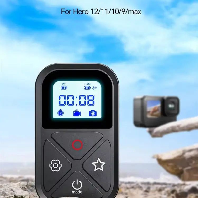 TELESIN 80M T10 Bluetooth Fernbedienung Für GoPro Hero 12 11 10 9 8 Max Mit Handgelenk Strap Für smart Action Kamera Zubehör Image