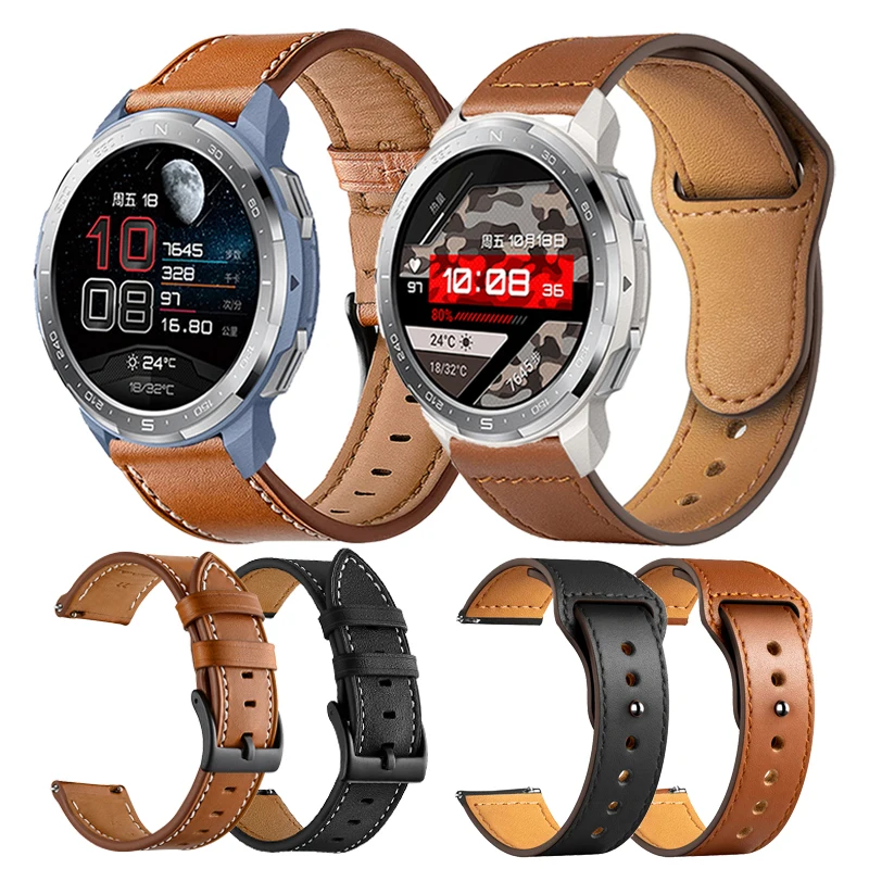 20mm 22mm cinturino per HONOR Watch GS 3 cinturino in pelle per Honor Magic Watch 2 42mm 46mm cinturini per Honor Watch GS Pro braccialetti