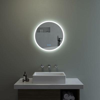 Aquabatos - Badspiegel mit Beleuchtung 60 cm Rund Wandspiegel Lichtspiegel Antibeschlag
