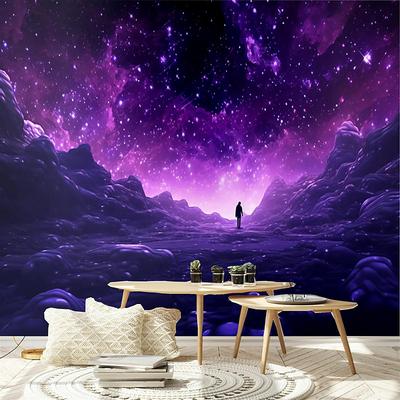 Cool Wallpapers Wall Mural Galaxy Universe Wallpaper Wall Sticker Covering Print Adhesive Required 3D Effect Canvas Home Décor