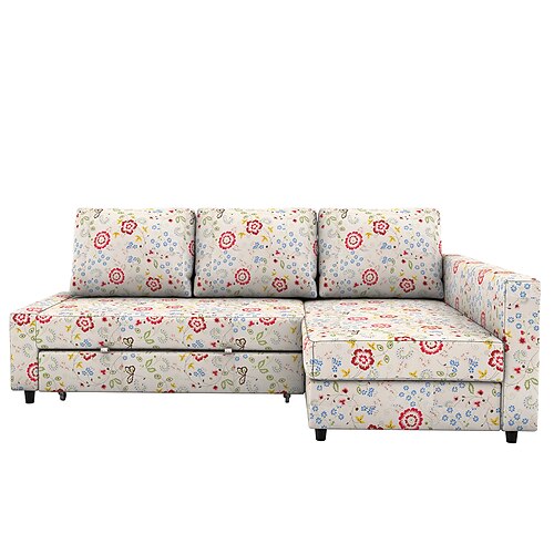 100% Baumwolle Schlafsofa-Bezug Blumen gesteppte farbige Baumwollbezüge mit Armlehnen Image