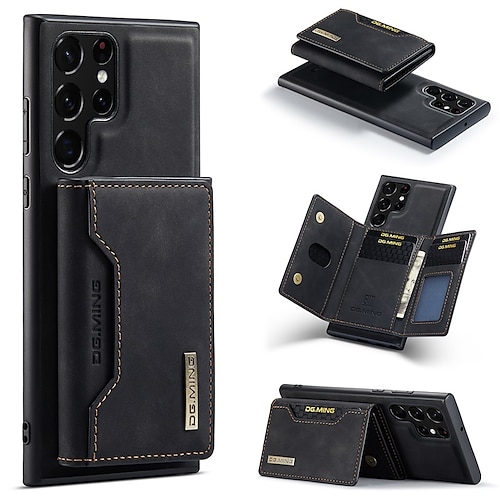 Handy Hülle Handyhüllen Für Samsung Galaxy S25 S24 S23 S22 Plus Ultra S23 FE A55 5G A35 5G A15 A14 A34 Brieftaschenhülle Geldbörse Magnetisch Vollschutz PU-Leder Image