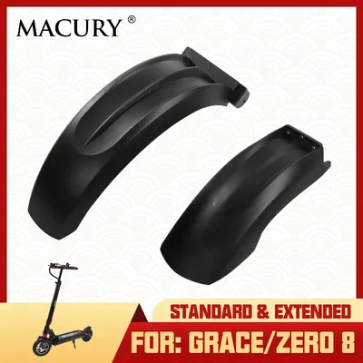 Standard & Extended Front & Rear Fender Mudguard for GRACE 8 ZERO 8 ZERO8 T8 Electric Scooter Wheel