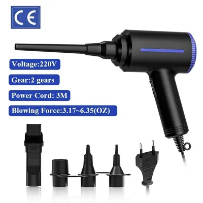 500W Electric Compressed Air Duster Blower Canned Air Spray for Computer PC Keyboard Clean Hair