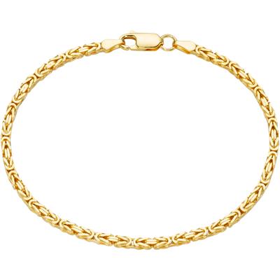 Königsarmband FIRETTI "Schmuck Geschenk Silber 925 Armschmuck Armband Königskette" Gr. 23, gold (gelbgoldfarben), Armbänder, 23, Silber 925 (Sterlingsilber) Image