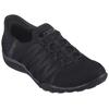 Slip-On Sneaker SKECHERS "BREATHE-EASY-ROLL-WITH-ME", Damen, Gr. 41, schwarz (schwarz, uni), Textil, sportlich, Schuhe, Freizeitschuh für Maschinenwäsche geeignet
