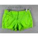 J. Crew Shorts | J Crew Broken In Shorts Women's M Green Low Rise Chino Summer Casual | Color: Green | Size: M
