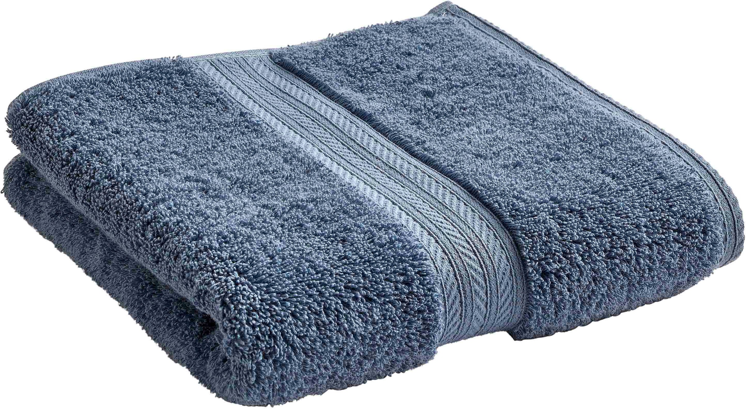 Handtücher CHRISTY "RENAISSANCE", blau (denim), B:50cm L:100cm, Walkfrottier, Obermaterial: 100% Baumwolle, Handtücher, Premium-Handtuch in Luxusqualität, 675g/m², 50x100cm, 2er Set Image