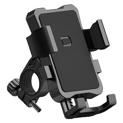 TEMU Rotatable Mobile Phone Holder For Outdoor Cycling - Handlebar Clip For 4.7-6.8in Phones - Fits Handlebars 22mm-30mm - Secure And Convenient