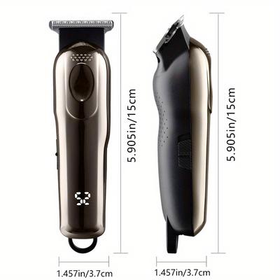 Professional Hair Clippers T-blade Hair Trimmer Kit, Clippers For Hair Cutting Kit Cordless Clippers For Men Women Barber Grooming For Household