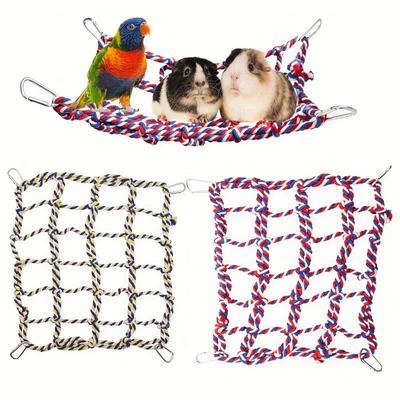 Fun & Interactive Rope Net Toy For Small Animals -...
