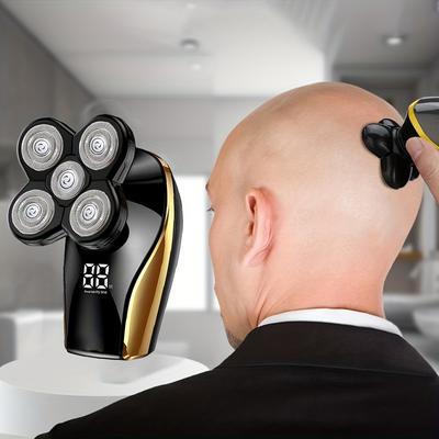 1pc, Electric Head Hair Shaver Led Display, Upgrad...