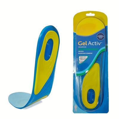 TEMU 2pcs/pair Silicone Shock-absorbing Insoles Pu Insoles Gel Insoles