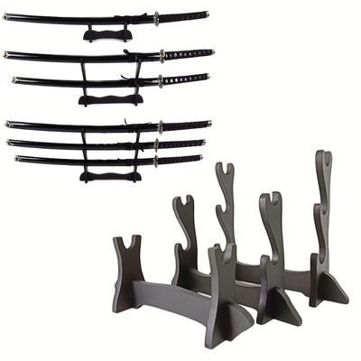 Elegant Samurai Sword Rack, Display Rack Of 1-3 Swords And Wand, Various Collectible Display Racks For Brackets Sword Flute Ruler, Ideal Choice For Gifts