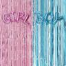 1pc, Gender Reveal Decoration, Gender Reveal Party Supplies Kit With Boy Or Girl Gender Reveal Balloon And Gender Reveal Blue And Foil Streamer Backdrop For Shower Party, Gender Reveal Party