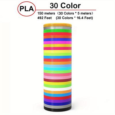 5/10/20/30 Colors Per Pack Pla Filament For 3d Pri...