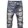 Kid's Chic Ripped Jeans, Street Style Denim Pants, Boy's Clothes For All Seasons