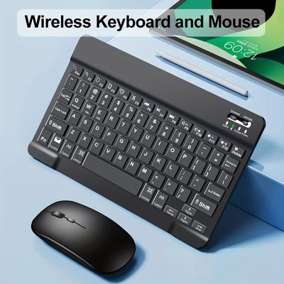 Ultra-slim Wireless Keyboard And Mouse Set, Portab...