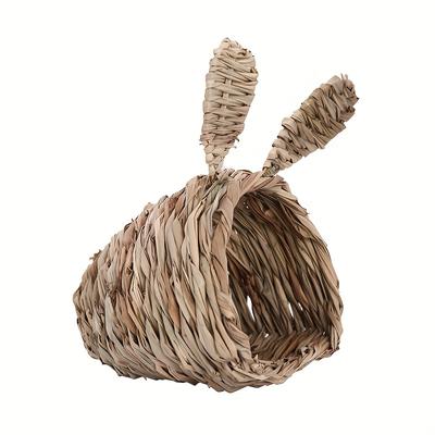 Handmade Woven Grass Nest For Rabbits, Hamsters, A...