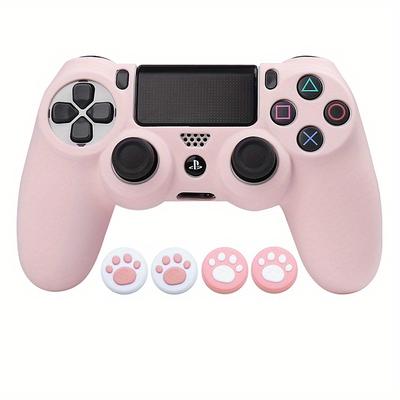 Soft Silicone Protective Cover Skin For Ps4 Controller Gamepad With Joystick Grip Caps