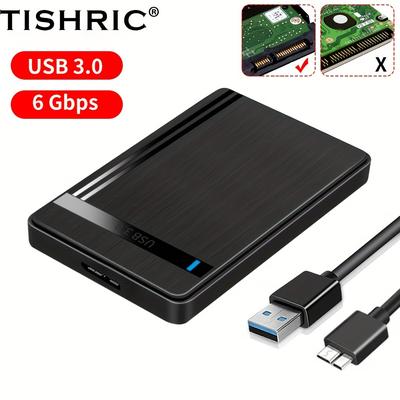 Tishric Hdd Case Sata To Usb3.0 Hdd Enclosure 2.5 Inch Hard Drive Case Support 6gbps Mobile External Hdd Case For Pc Laptop