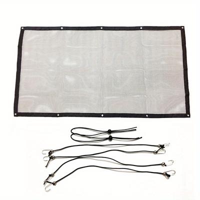 TEMU 1pc Pet Supplies For Riding, Pet Protection Net For Going Out By Car, Rear Safety Barrier For Pet In The Car