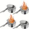 4pack Stainless Steel Fuel Holders, Chafing Fuel Holders With Cover For Chafing Dishes, Fuel Holder For Chafing Dish, And Buffet, Barbecue Party Events