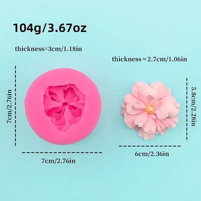 TEMU & Flower Silicone Mold For Diy Baking - Chocolate, Fondant Cake Decorations Image