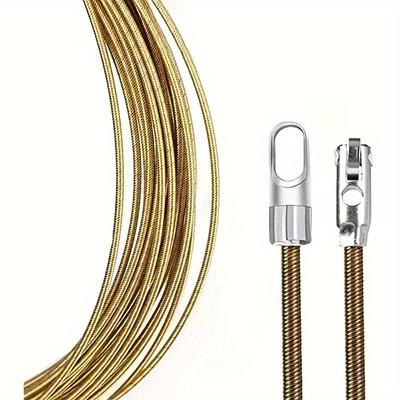 TEMU 1pc Universal Electrical Spring Wire Lead Threading Threader Device Tool Long Fish Tape Cable Puller For Cable Laying Image