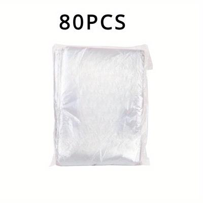 TEMU 80pcs Disposable Foot Soak Bags - Sterile Plastic Liners For Foot Bath Tub, Wooden Basin, And Spa Treatments, Clear Antiseptic Foot Wash Bags For Personal Care, Foot Soak Tub Image