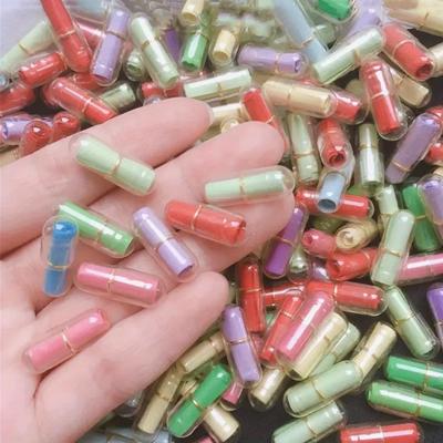 50pcs, Cute Capsule Message Love Letters Plastic Capsule Love Letters In Wish Bottle, Lover Gift For Anniversary, Valentines, Mother's Day Gifts Birthday Gifts, Christmas Present Easter Gift