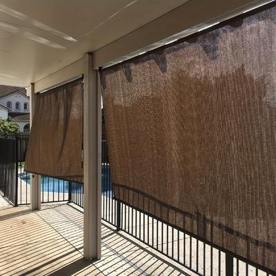 TEMU Waterproof & Uv- Outdoor Side Wall - Breathable Pe Fabric, Closure For Patio, Garden, Pool Shade Image