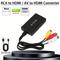 Rca To , Av To Converter, 1080p Rca Composite Cvbs Video Audio Converter Adapter, Supporting Pal/ntsc, Suitable For Tv/pc/ps3/stb/xboxvhs/vcr/blu Ray Dvd Player