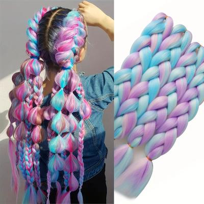 24inch Braiding Hair Ombre Jumbo Braiding Hair Synthetic Hair Extensions For Women