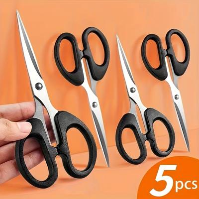 5pcs Stainless Steel Sharp Scissors, Perfect For Scissors Paper Cutting, Paper Cutting, Fabric Cutting, Cutting Scissors, Kitchen Tools, Useful Tools C9195