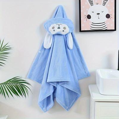 1 Pc, Baby Hooded Bath Towel, Ultra Soft Towel Highly Absorbent Bathrobe Blanket For Babie, Toddler, Infant - Ultra Absorbent, Baby Stuff Shower Gifts For Boy And Girl (27.5 X 55 In)
