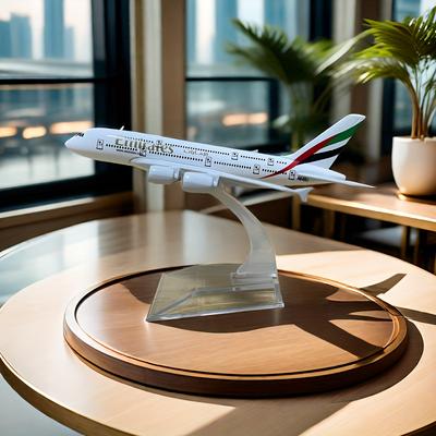Alloy Uae 380 Alloy Airplane Model, Alloy Airplane Model Simulated Passenger Plane Alloy Static Ornament Airbus