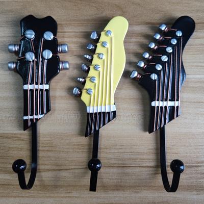 TEMU 3pcs, Hanging Rack, Retro Style Hanging Rack, Guitar Head Hook Music Home Resin Hanger, Movie Wall Hook, Home Decoration, Statue Wall Decoration