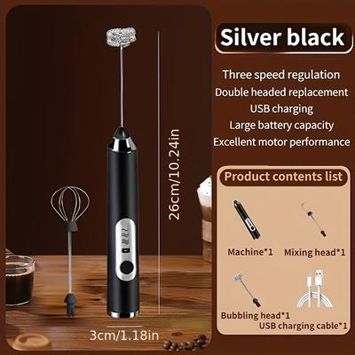 1pc, Usb Charging Milk Frother Portable Electric A...