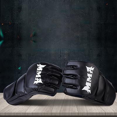 1pair Thick Boxing Gloves, Half Finger Punching Gl...