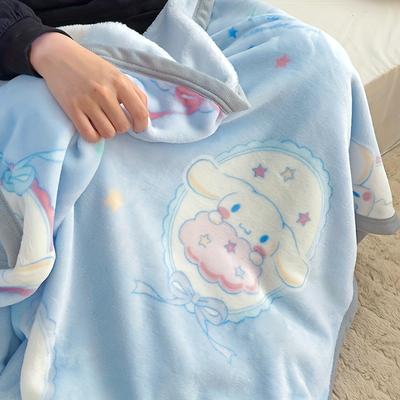 Kuromi Cinomaroll Cartoon Anime Blanket 39x59in Living Room Sofa Single Layer Blanket Air Conditioning Nap Bed Sheet Blanket Blanket Holiday Gift