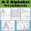 A-z Alphabet 26 Letters Preschool Homework Workbook Baby Coloring Abc Books For Kids Learning English Worksheets